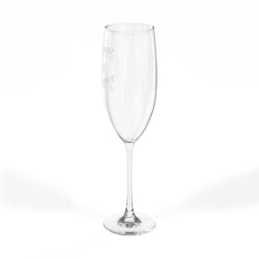 Master Mason Blue Lodge Champagne Flute - Served On The Level Square & Compass G