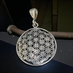 Kabbalah Flower of Life Pendant in Silver 2.5 cm 5 g Art 188 - Bricks Masons