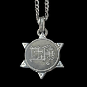 I commemorate Demon 55 PRINCE OROBAS and Secret Seal of Solomon 72 Demons Lesser Key of Solomon Goetia In Silver 3 x 2.5 cm 12 Gr Art 1914 - Bricks Masons