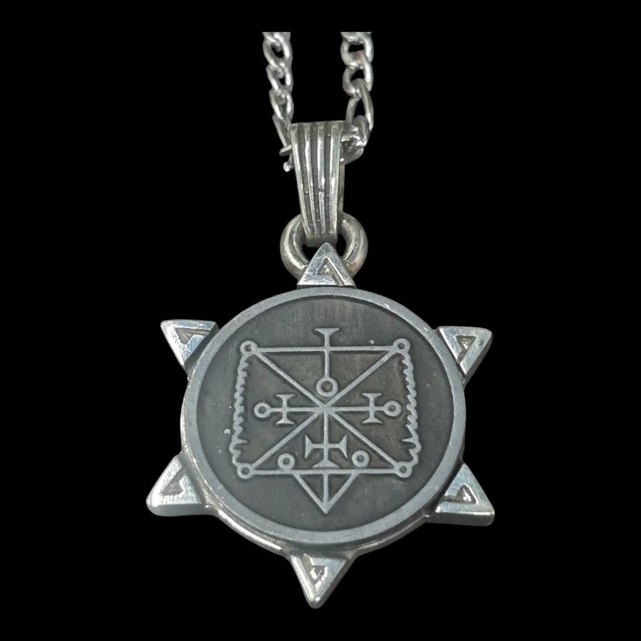 I said Demon 57 PRESIDENT OSE and Secret Seal of Solomon 72 Demons Lesser Key of Solomon Goetia In Silver 3 x 2.5 cm 12 Gr Art 1916 - Bricks Masons
