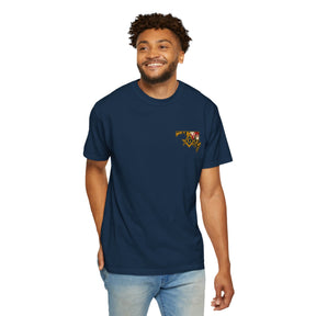 Master Mason Blue Lodge T-Shirt - Garment-Dyed Maryland Mason - Bricks Masons