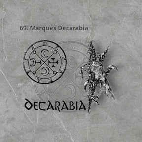 Demon Pendant 69 MARQUES DECARABIA and Secret Seal of Solomon 72 Demons Lesser Key of Solomon Goetia In Silver 3 x 2.5 cm 12 Gr Art 1928 - Bricks Masons