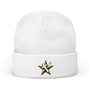 Order of the White Shrine of Jerusalem Beanie - Knit Embroidery Emblem - Bricks Masons