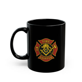 11oz Black Mug - Bricks Masons