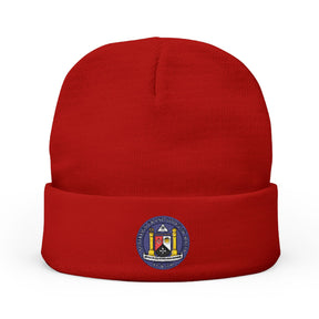 Malta Jurisdiction Beanie - Knit Embroidery Emblem - Bricks Masons