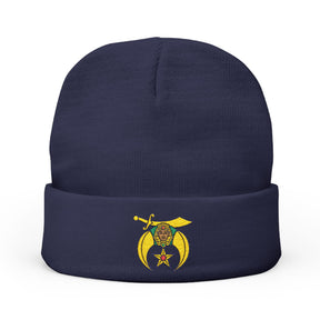 Daughters of Sphinx Beanie - Knit Embroidery Emblem - Bricks Masons