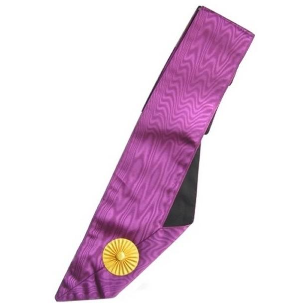 20 Years Memphis Misraim Collar - Purple Moire - Bricks Masons