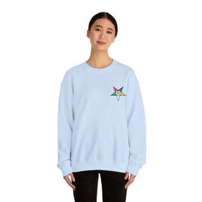OES Sweatshirt - Crewneck Embroidered Emblem - Bricks Masons