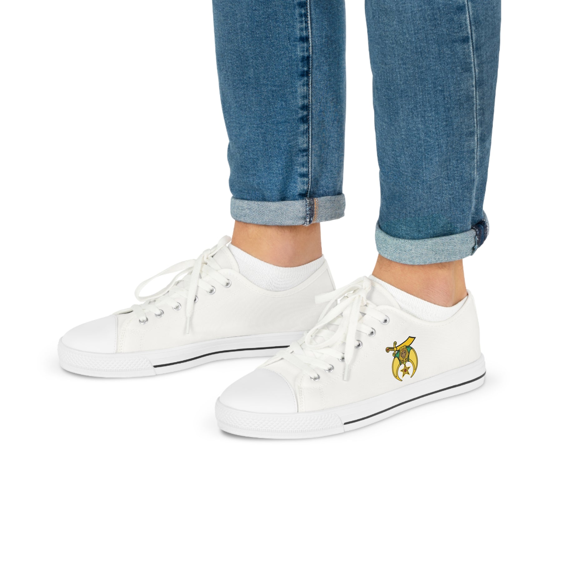 Daughters of Sphinx Sneaker - Low Top Sneaker Black & White - Bricks Masons