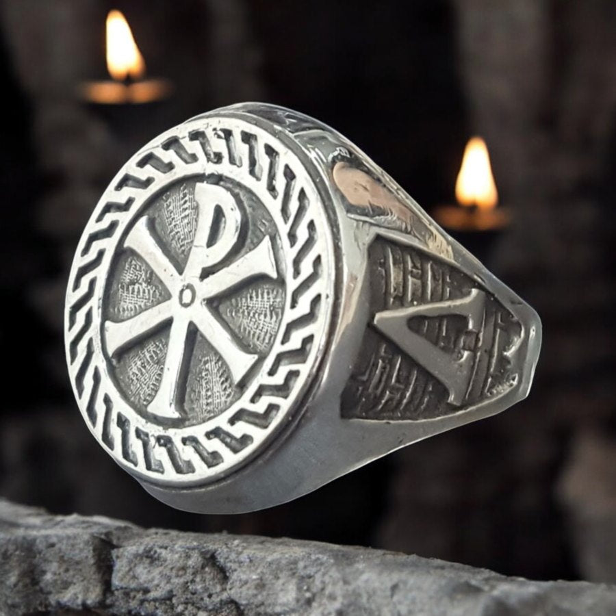 Templar Crimson XP Ring in Silver 1.9 cm 10 g Art 272 - Bricks Masons