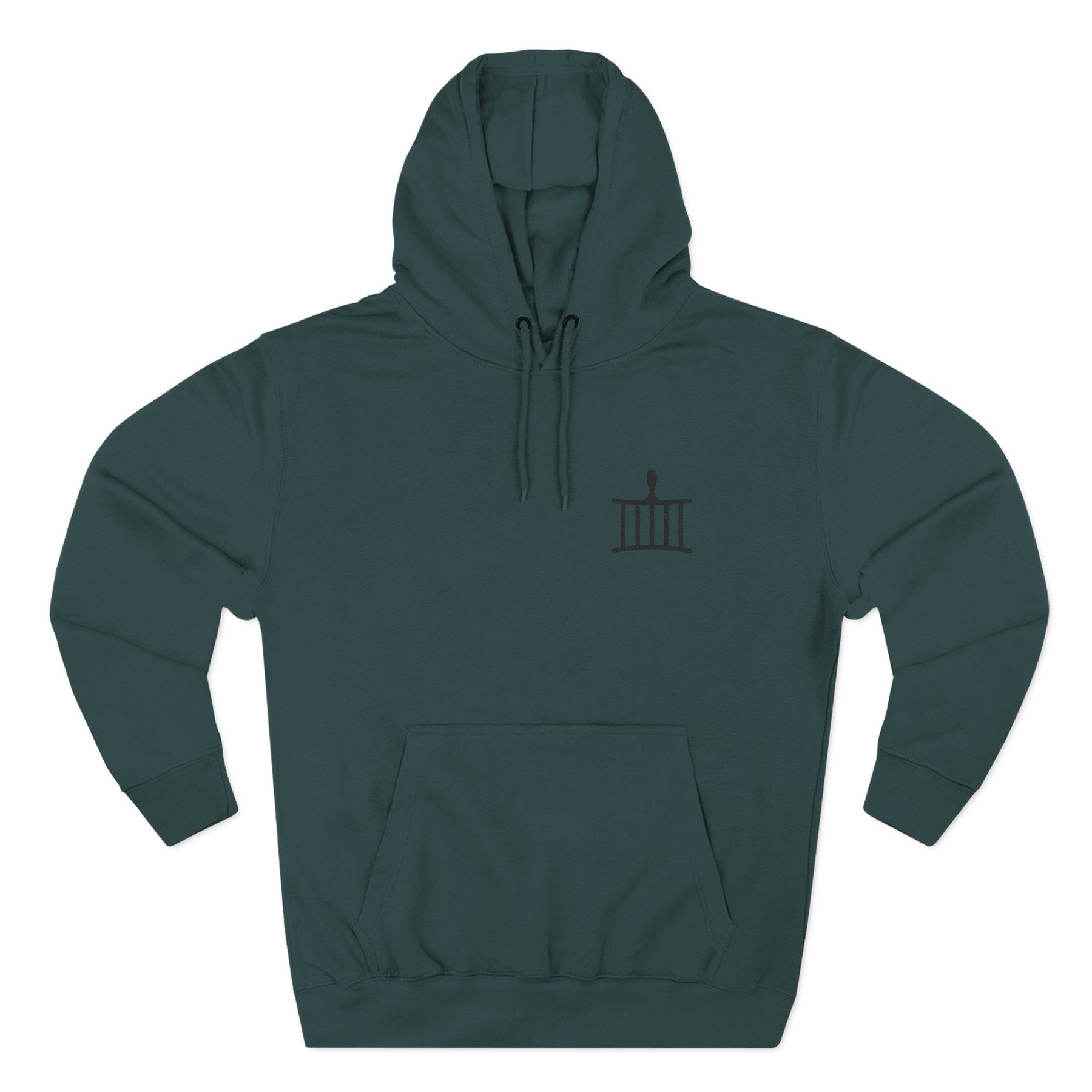 St. Lawrence The Martyr Hoodie - Stitched Front Insignia - Bricks Masons