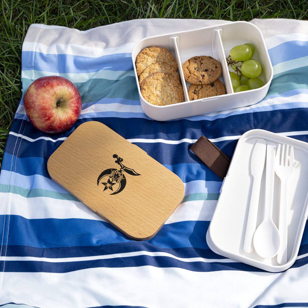 Shriners Lunch Box - Wooden Lid