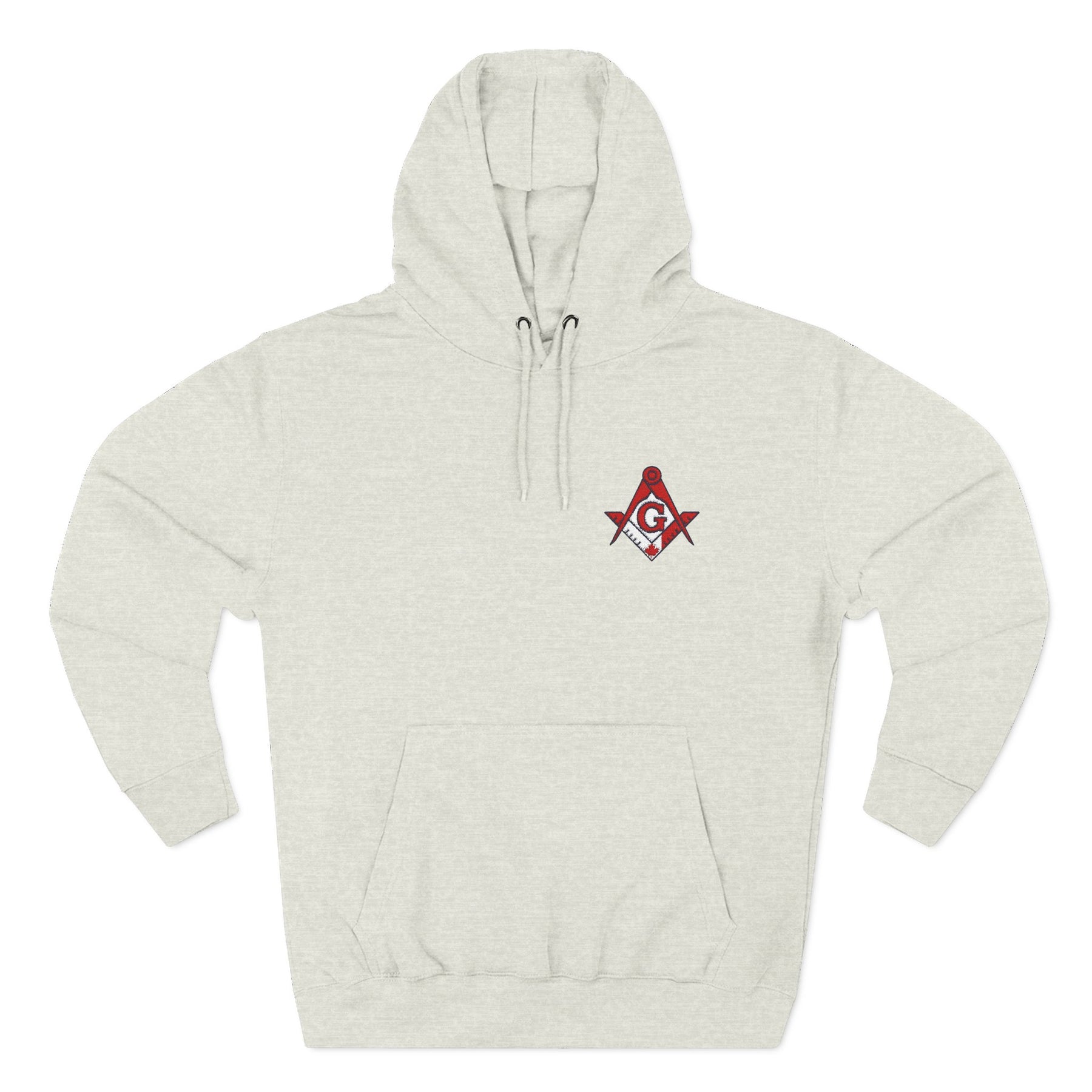 Master Mason Blue Lodge Canada Jurisdiction Hoodie - Embroidered Front Badge - Bricks Masons