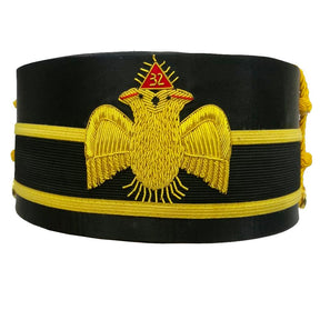 32nd Degree Scottish Rite Crown Cap - Double-Eagle Hand Embroidered