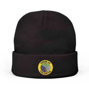 Order of Calanthe Beanie - Knit Embroidery Emblem - Bricks Masons