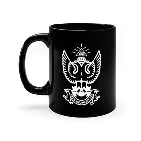 33rd Degree Scottish Rite Mug - Wings Up Black & White 11oz - Bricks Masons
