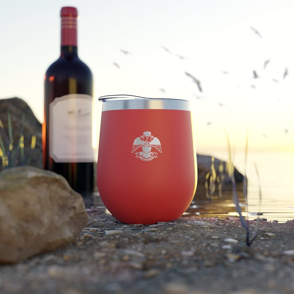 33rd Degree Scottish Rite Vacuum Cup - Wings Down Various Colors - Bricks Masons