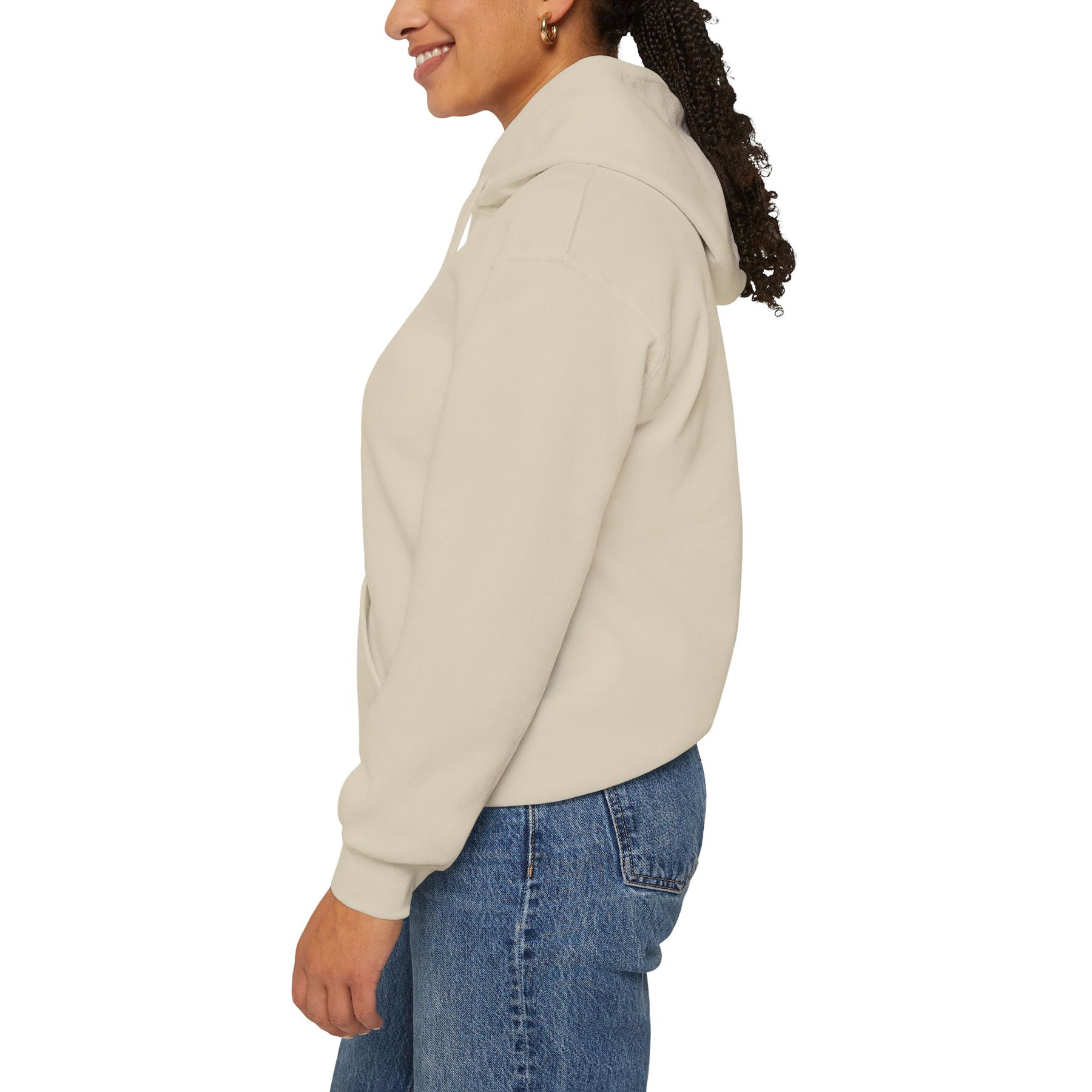 DOI Hoodie - Soft Cotton Poly Blend Front Stitch Detail - Bricks Masons