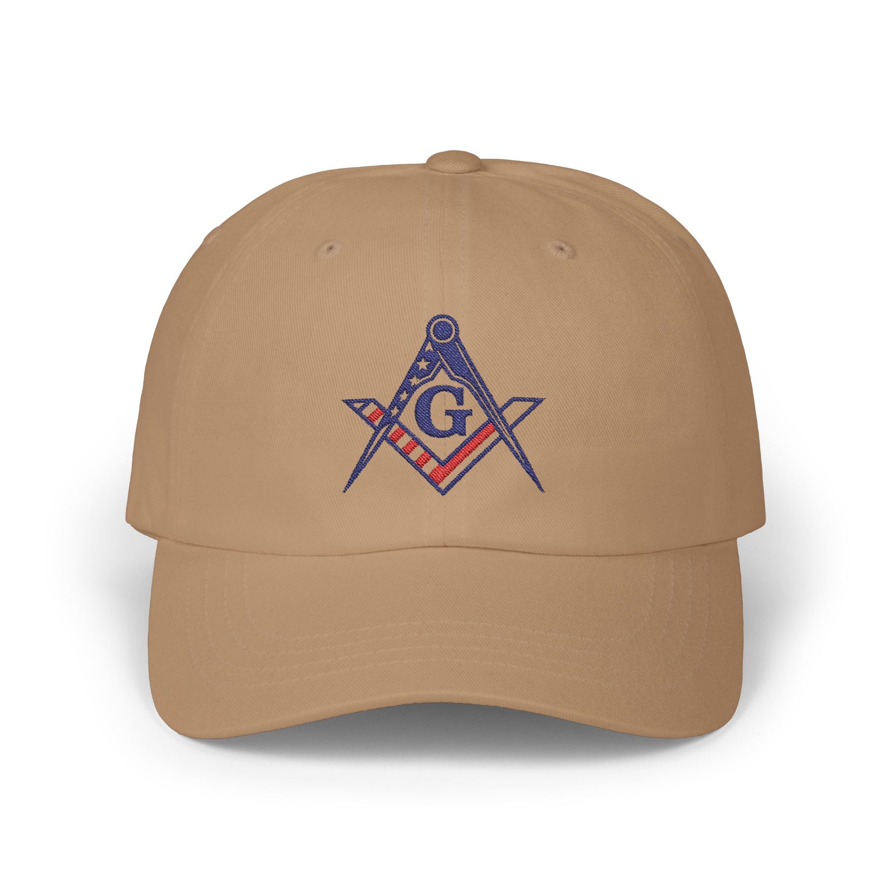 Master Mason Blue Lodge Baseball Cap - Embroidered Patriotic Masonic Dad Cap American Flag - Bricks Masons