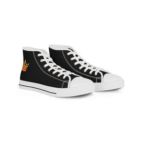 KYCH Sneaker - High Top Black & White Golden Emblem - Bricks Masons