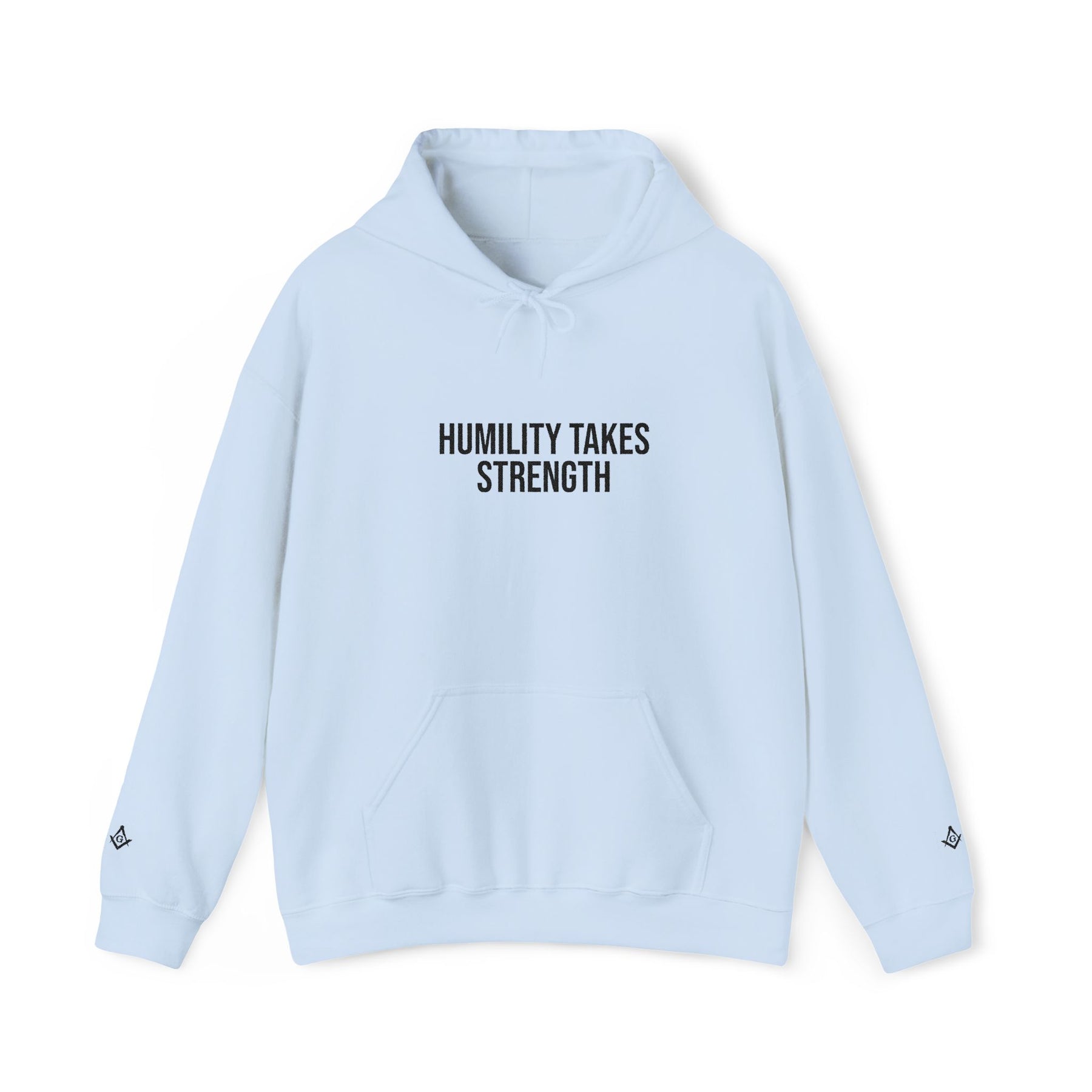 Master Mason Blue Lodge Hoodie - Humility Takes Strength - Bricks Masons