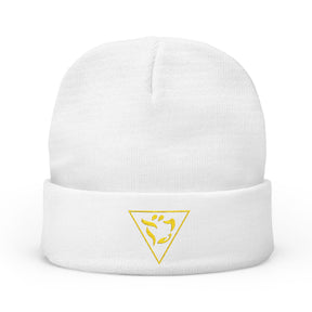 Grand Tiler of Solomon Beanie - Knit Embroidery Various Colors - Bricks Masons