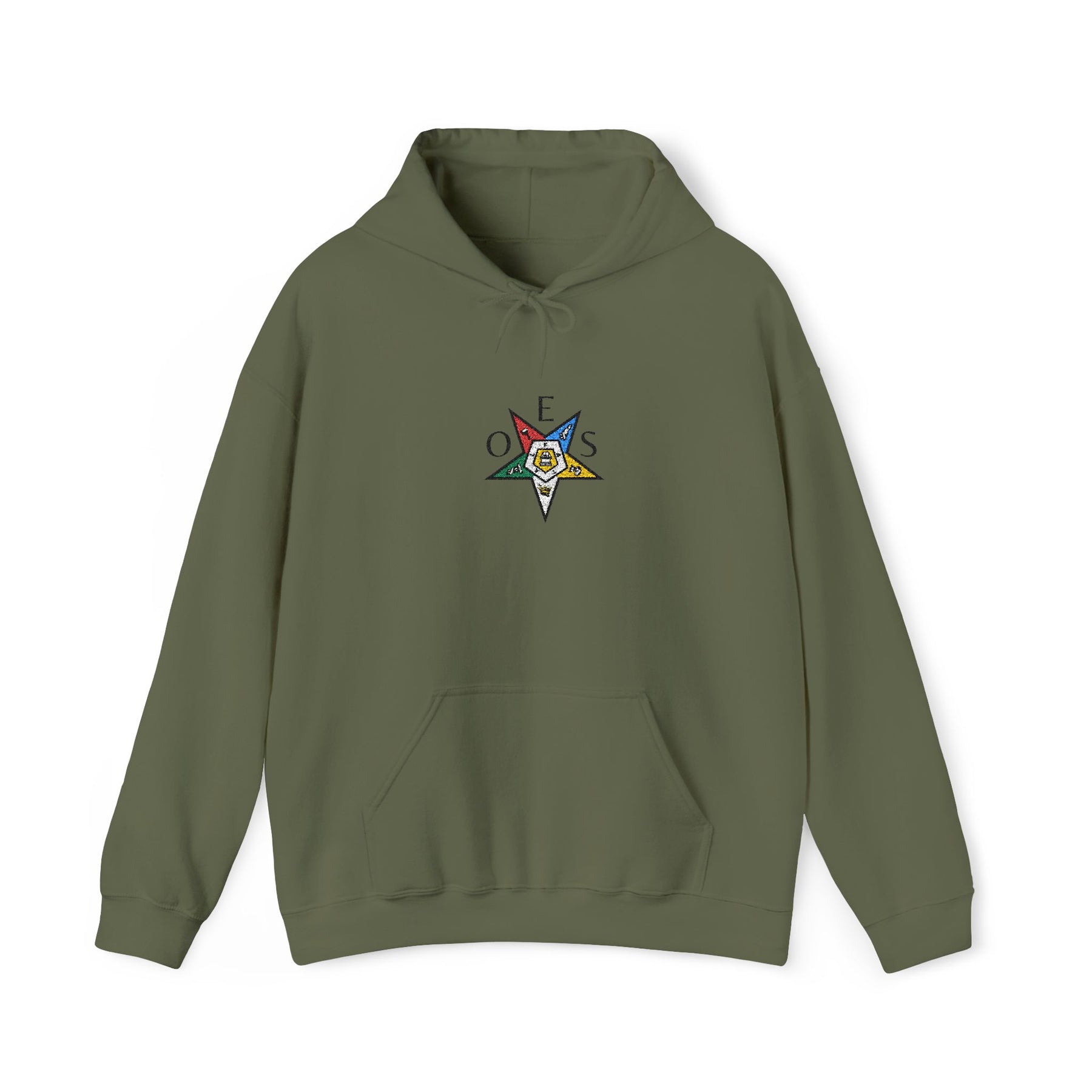 OES Hoodie - Soft Cotton Poly Blend Embroidered Chest - Bricks Masons