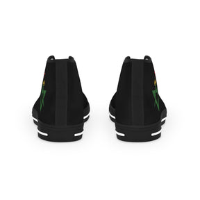 Allied Masonic Degrees Sneaker - High Top Black & White AMD Emblem - Bricks Masons