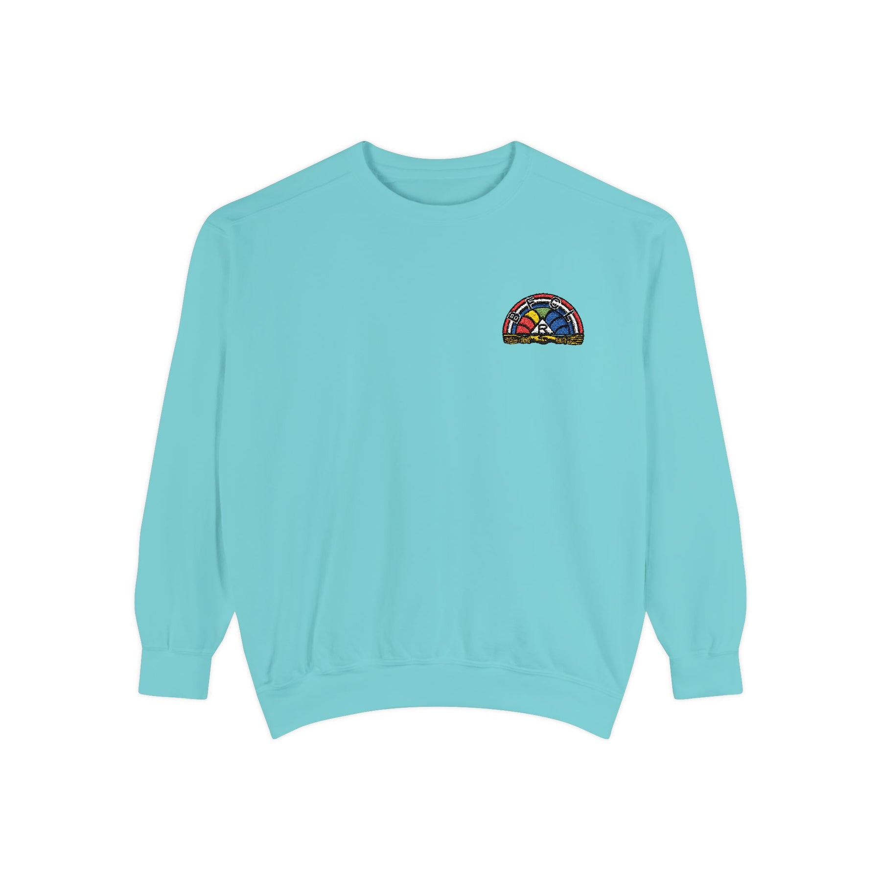 International Order of The Rainbow For Girls Sweatshirt - Embroidered Rainbow Star - Bricks Masons