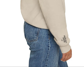 Entered Apprentice Blue Lodge Sweatshirt - Fortitude Front & Sleeves Embroidery - Bricks Masons