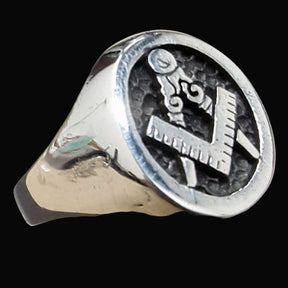 Masonic Ring, Apprentice Degree, Silver, Freemasonry, 1.6 cm, Art. 42 - Bricks Masons