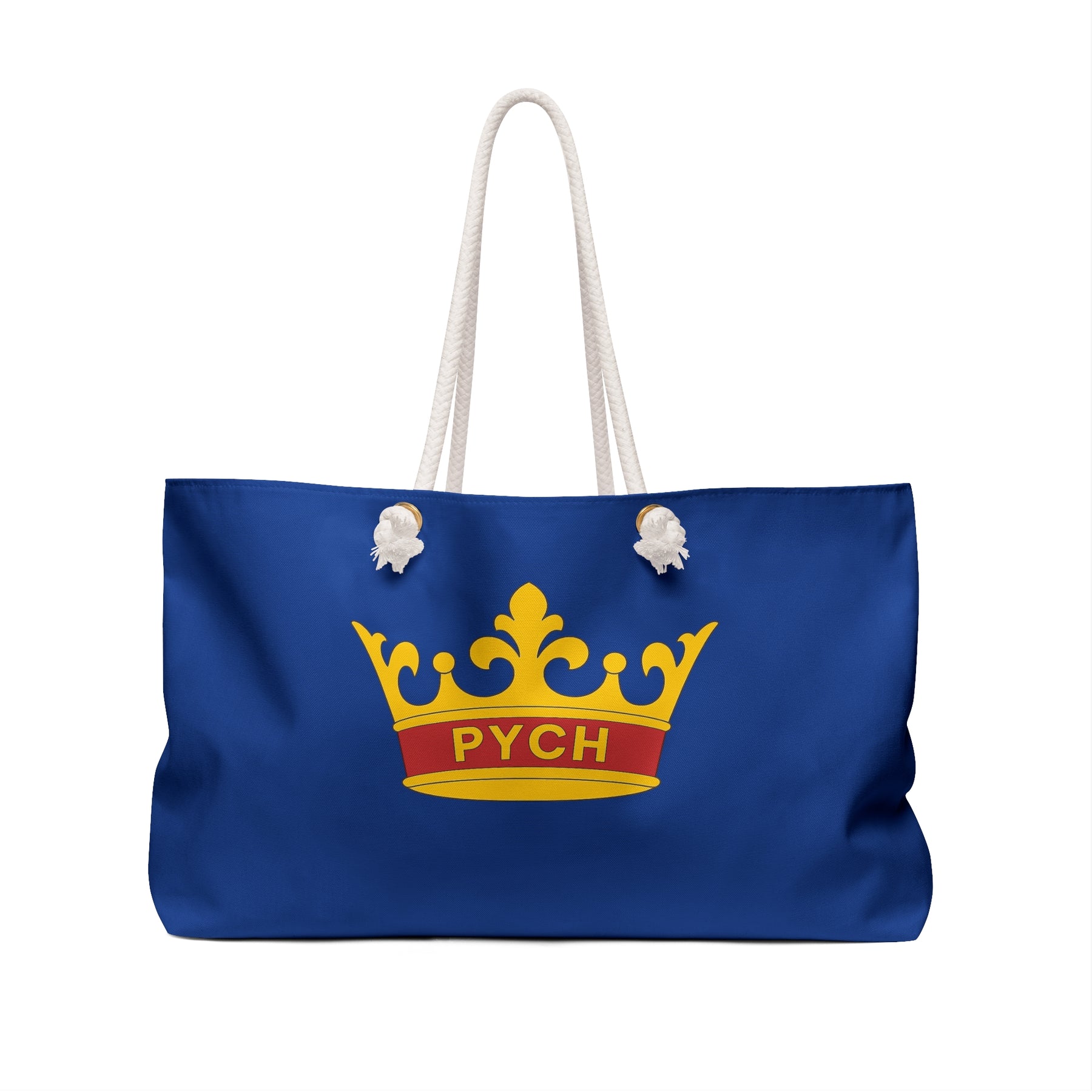 PYCH Travel Bag - Blue Spun Polyester Weekender Bag - Bricks Masons