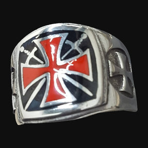 Templar Cross Ring in Silver 1.6 x 1.6 cm 18 g Art 425 - Bricks Masons