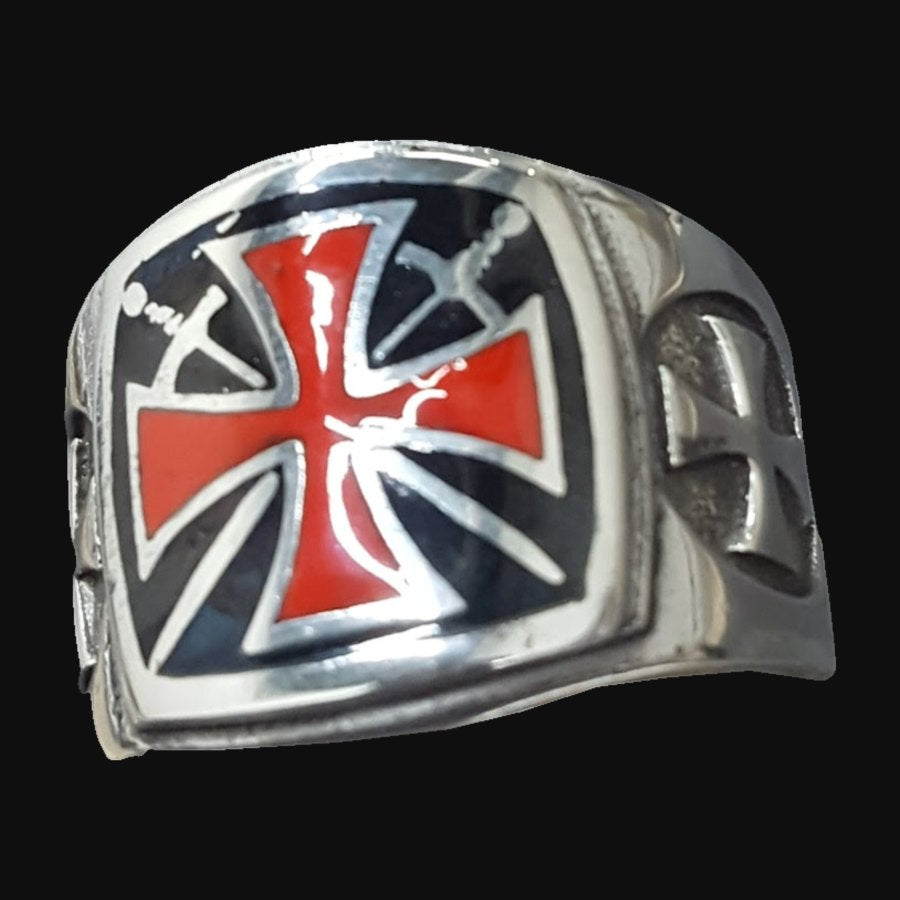Templar Cross Ring in Silver 1.6 x 1.6 cm 18 g Art 425 - Bricks Masons