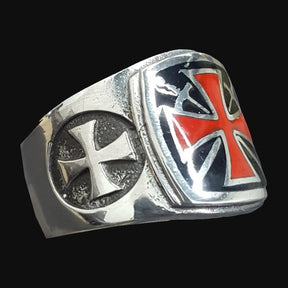 Templar Cross Ring in Silver 1.6 x 1.6 cm 18 g Art 425 - Bricks Masons