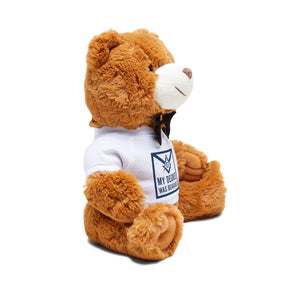 Master Mason Blue Lodge Teddy Bear - My Degree Was Bearable Plushie - Bricks Masons
