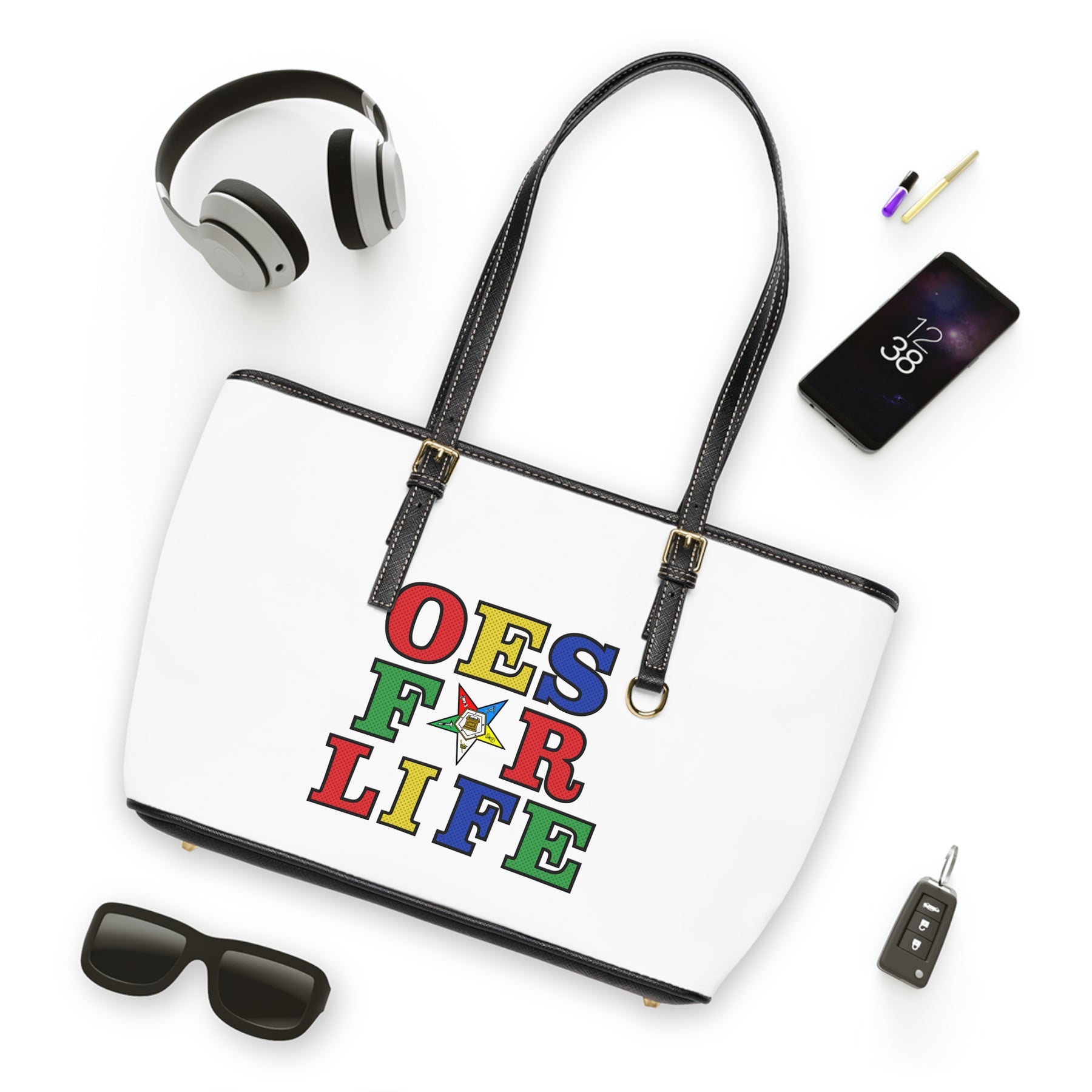 OES Handbag - OES For Life PU Leather - Bricks Masons