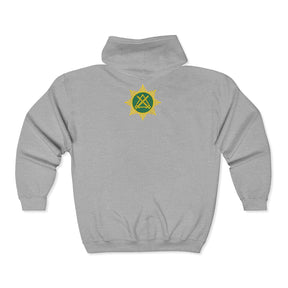 Knight Masons Hoodie - Zip Up Jacket Emblem Embroidery - Bricks Masons