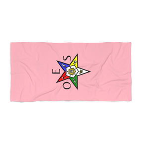 OES Towel - OES Star Pink Beach Towel - Bricks Masons