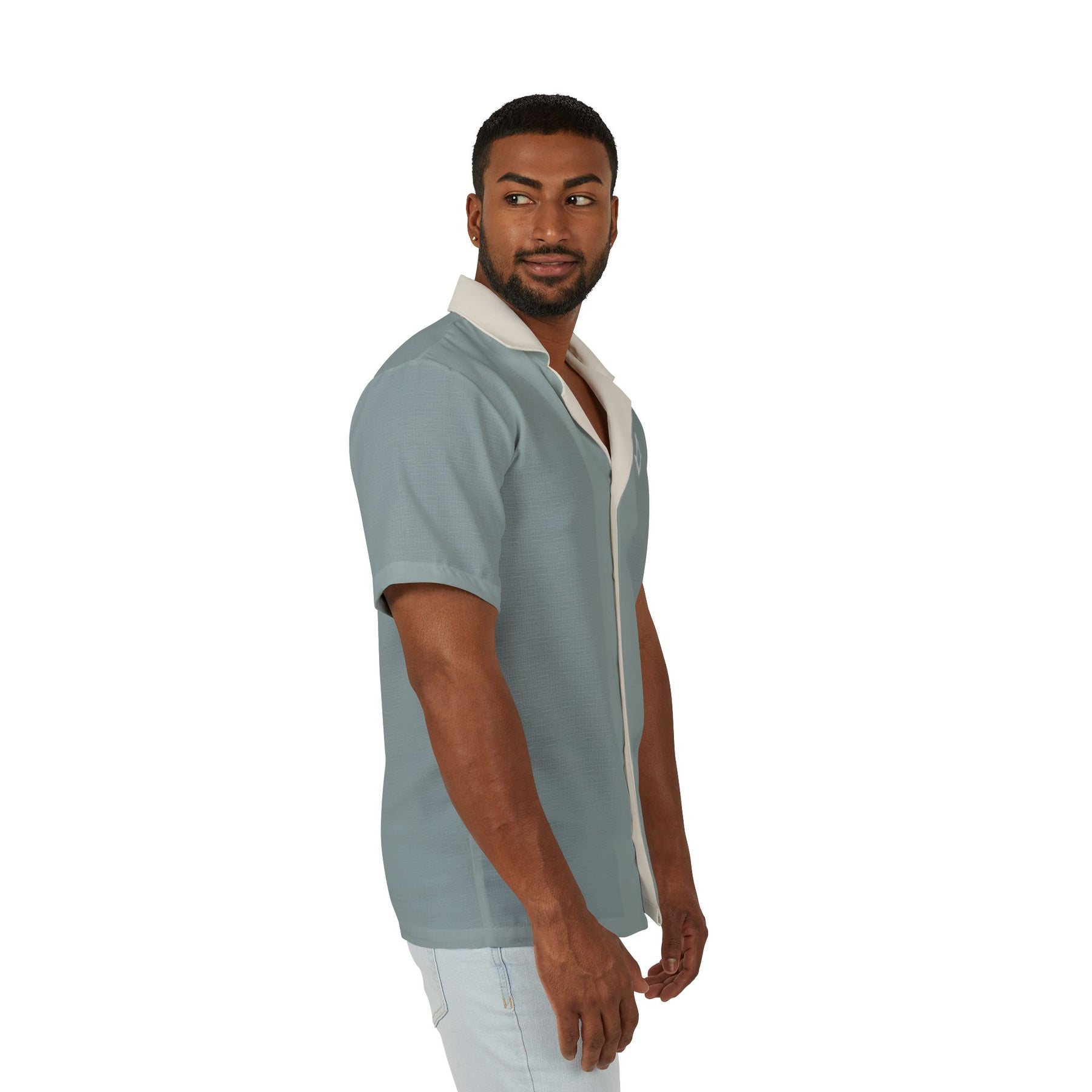 Men's Hawaiian Camp Shirt (AOP) - Bricks Masons
