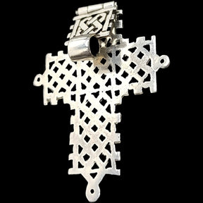 Rastafari Coptic Cross Pendant In Silver 5 X 3 Cm 4 Gr Art 497 - Bricks Masons