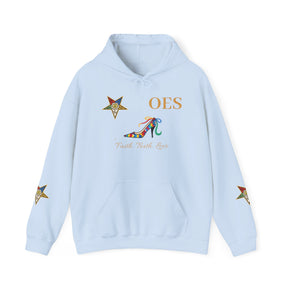 OES Hoodie - Faith Truth & Love with The Colorful Eastern Star - Bricks Masons