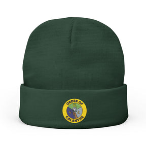 Order of Calanthe Beanie - Knit Embroidery Emblem - Bricks Masons
