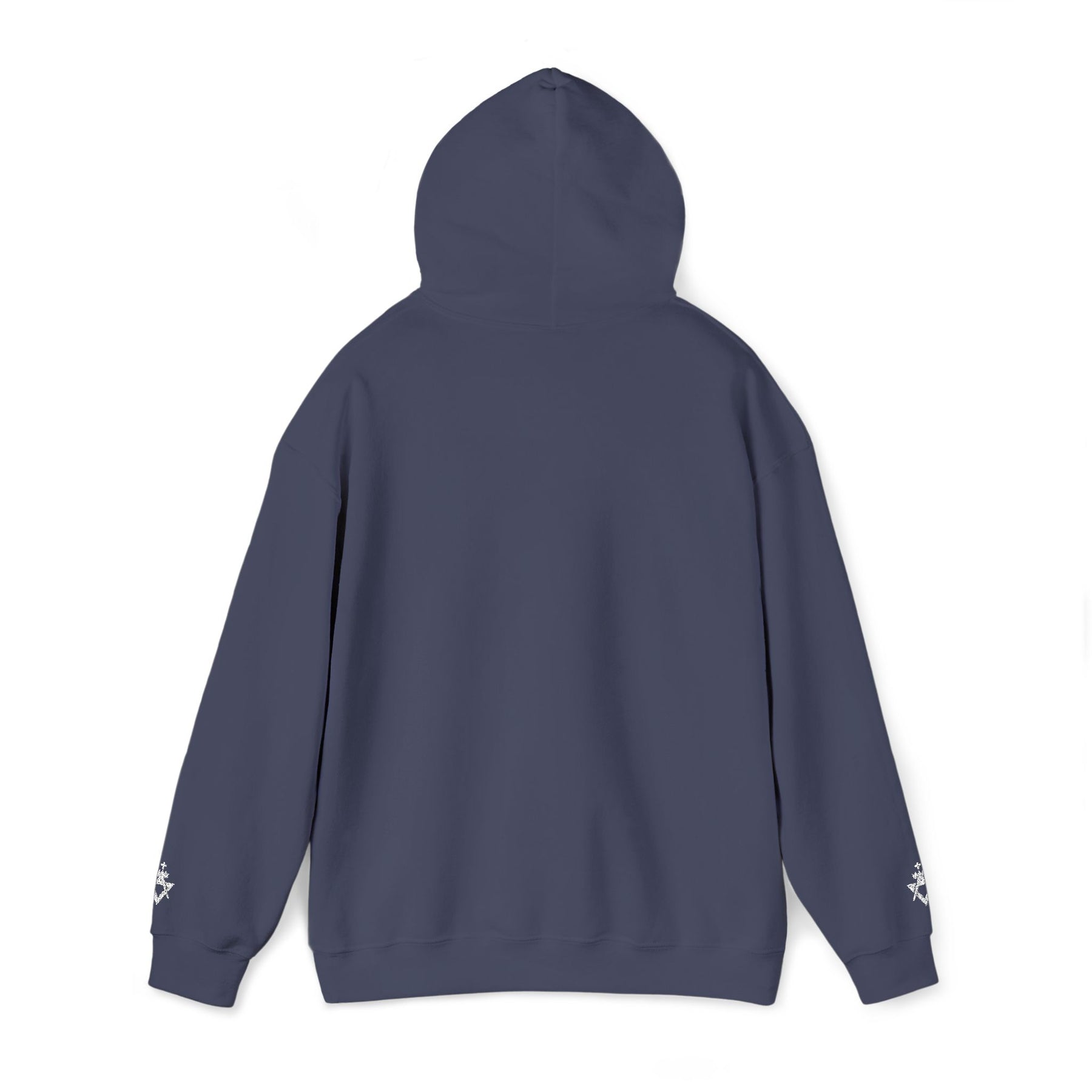 Allied Masonic Degrees Hoodie - Soft Cotton Poly Blend Embroidered Front Motif - Bricks Masons