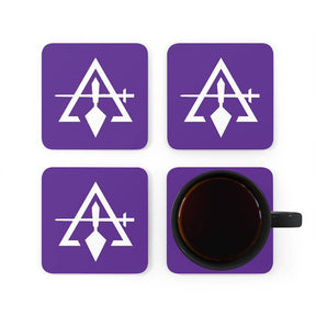 Council Coaster - 4 Pieces Purple Set