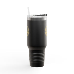 Master Mason Blue Lodge Ringneck Tumbler - Black Stainless Steel & Insulated - Bricks Masons