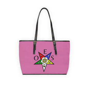 OES Handbag - Pink PU Leather With Ample Interior - Bricks Masons