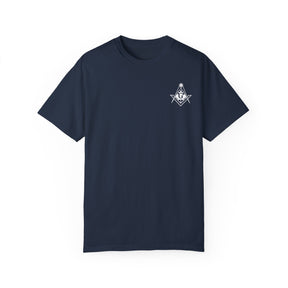 Master Mason Blue Lodge Canada Jurisdiction T-Shirt - Garment-Dyed Tee - Bricks Masons