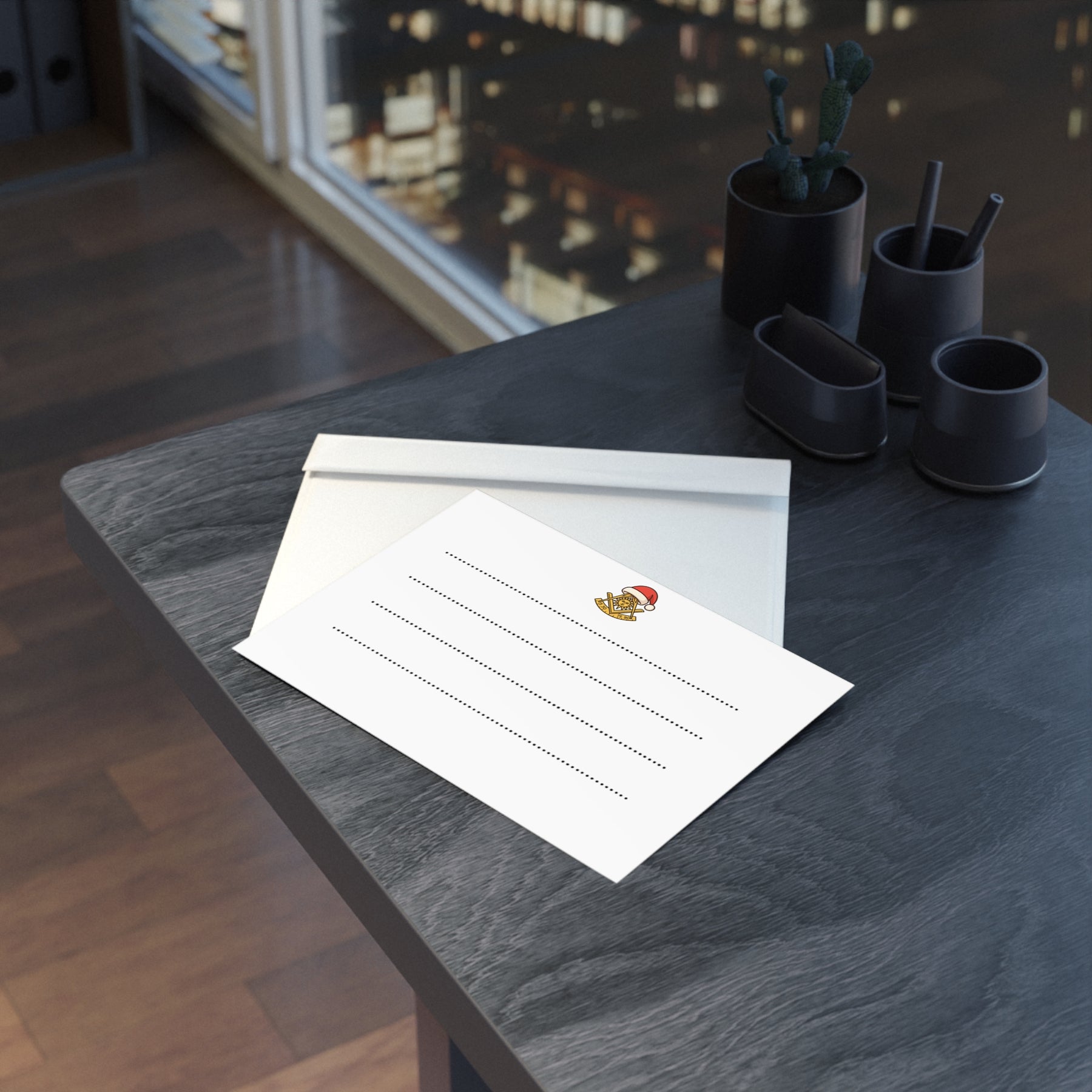 Past Master Blue Lodge Greeting Card -  (Two-sided print) - Bricks Masons