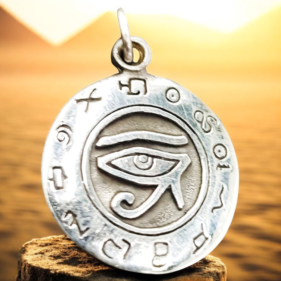 Horus Eye Pendant in Silver 2.5 cm 6 g Art 607 - Bricks Masons